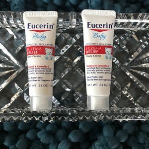 Bundle of 2 Eucerin Baby Eczema Relief Cream .35 oz each Body Cream